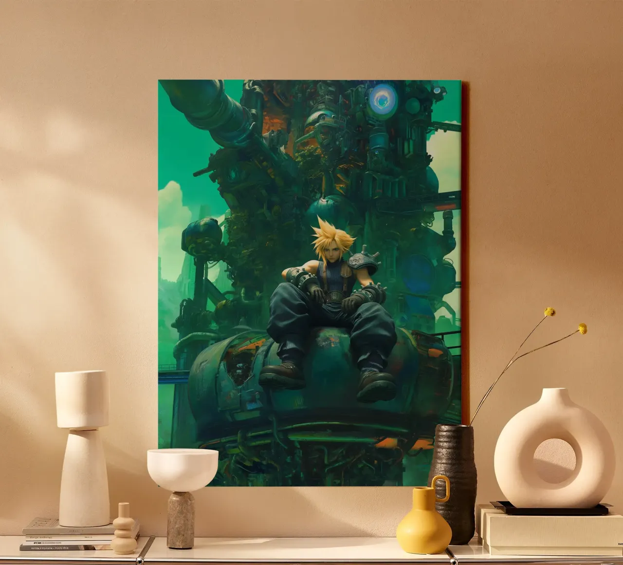 Final Fantasy canvas with Floater frame by Fleur de Lys