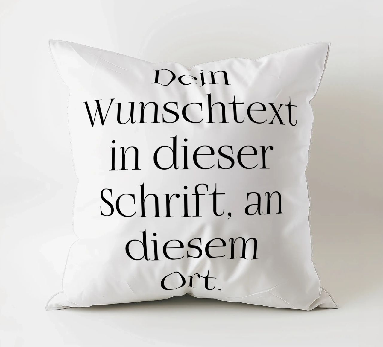 Wunschtext in schwarz weiß cuscino da WORTSPIEL