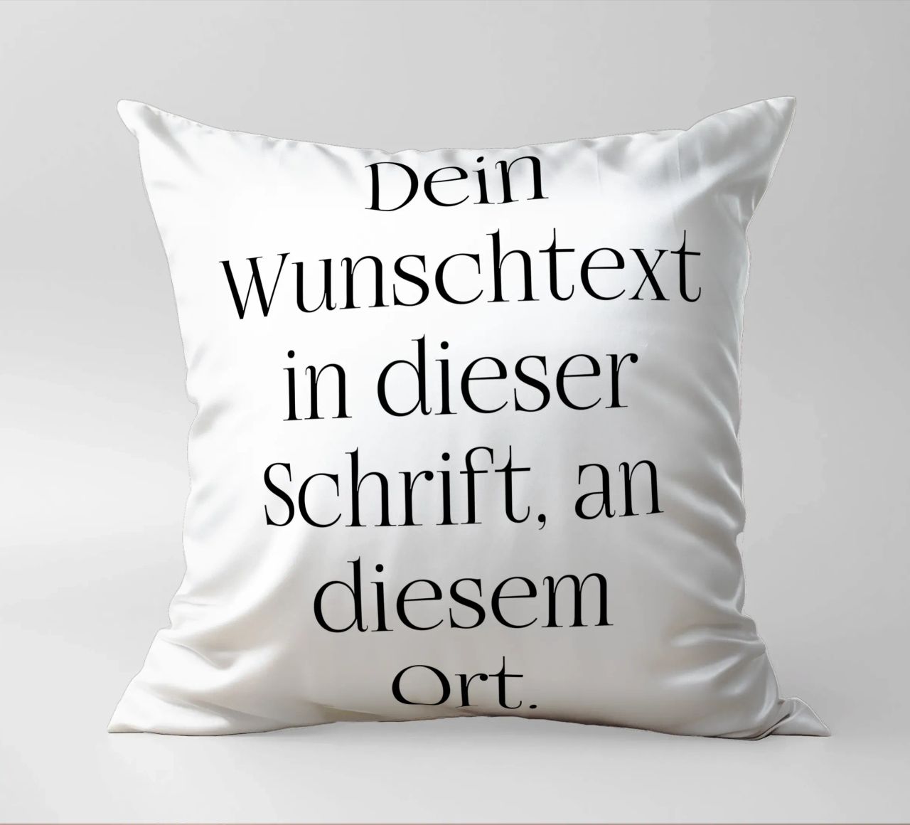 Wunschtext in schwarz weiß cuscino da WORTSPIEL