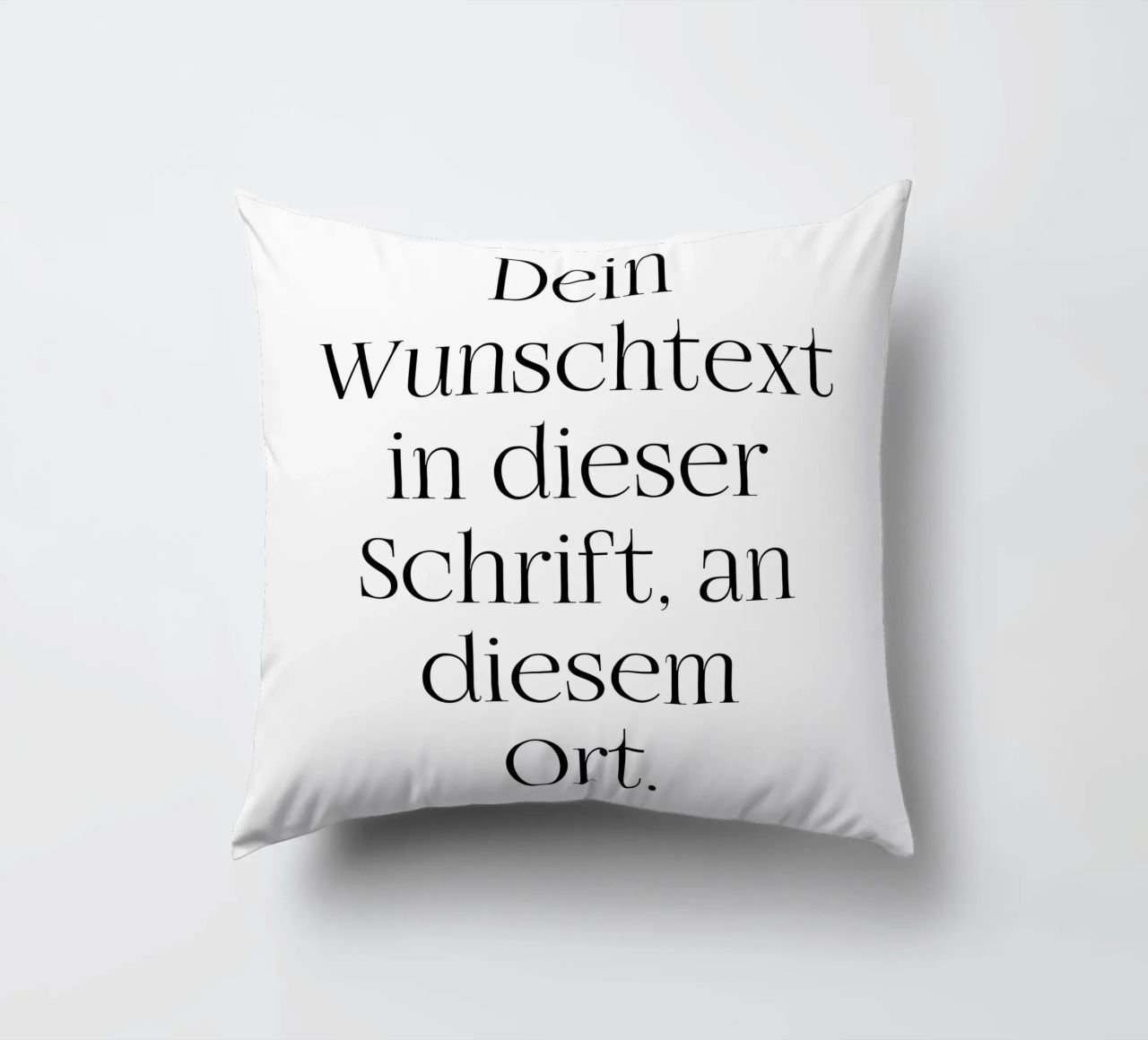 Wunschtext in schwarz weiß cuscino da WORTSPIEL