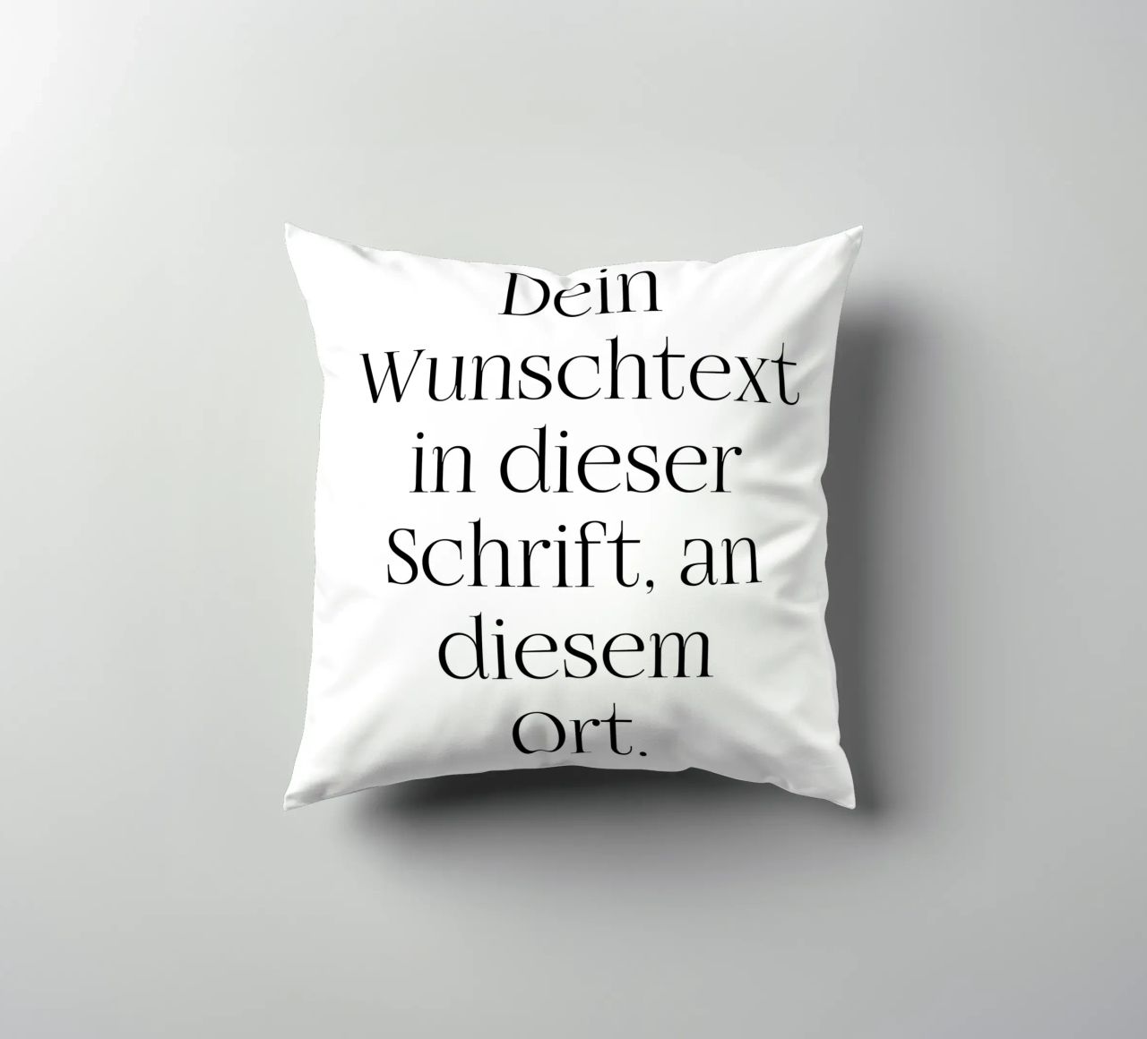 Wunschtext in schwarz weiß cuscino da WORTSPIEL