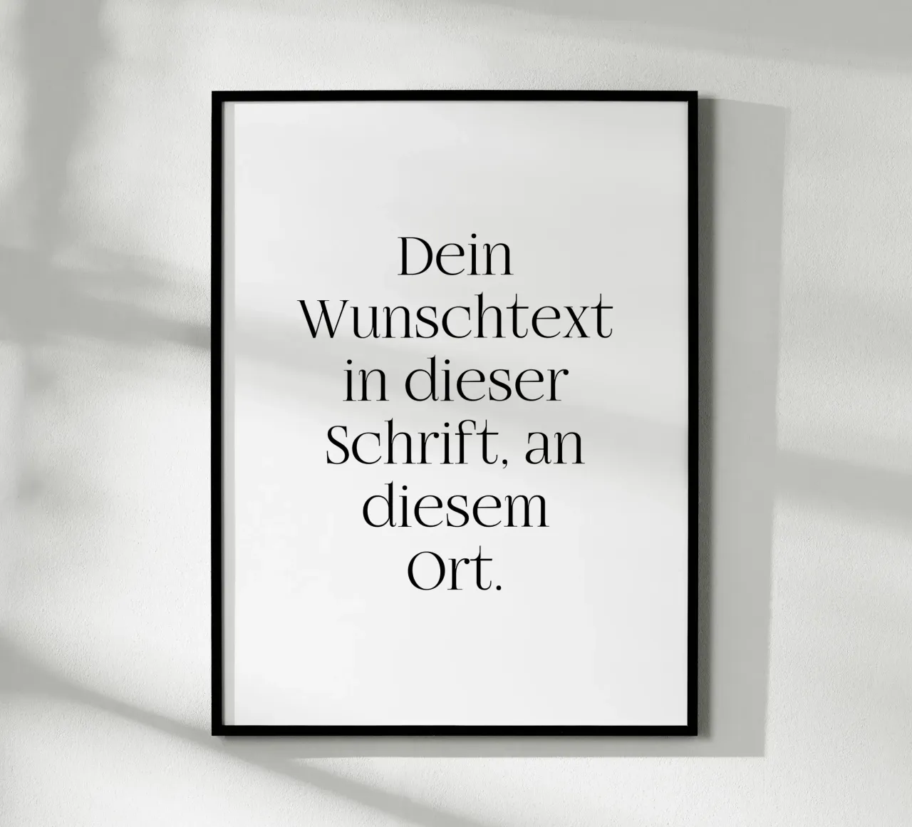 Wunschtext in schwarz weiß carta hahnemühle da WORTSPIEL