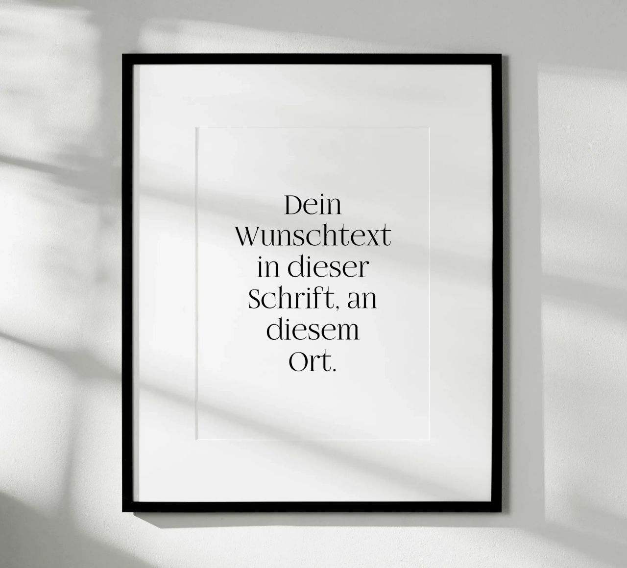 Wunschtext in schwarz weiß poster da WORTSPIEL