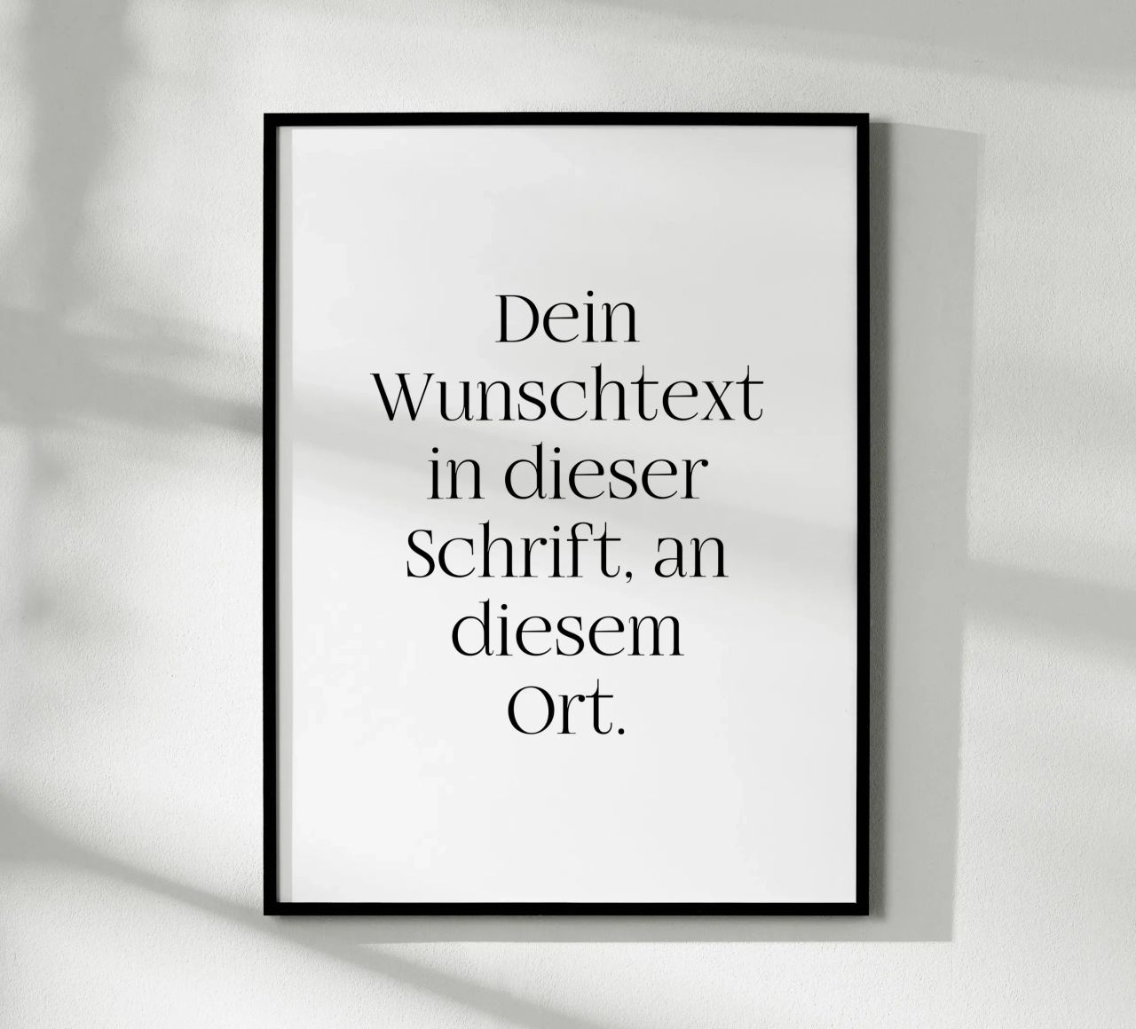 Wunschtext in schwarz weiß poster da WORTSPIEL