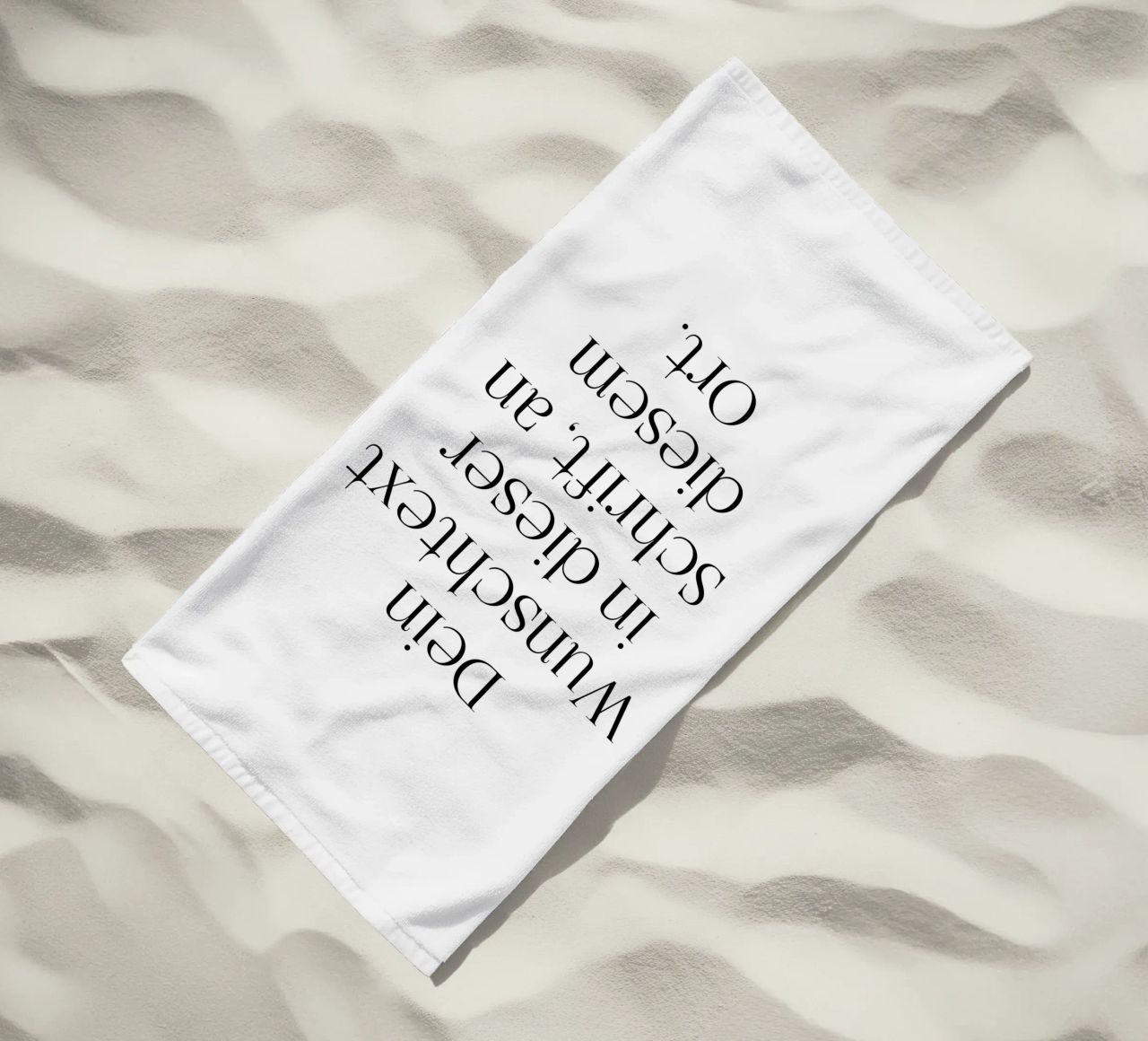 Wunschtext in schwarz weiß telo mare da WORTSPIEL