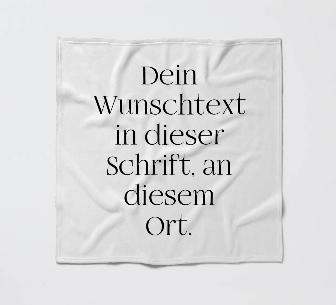 Wunschtext in schwarz weiß coperta in pile da WORTSPIEL