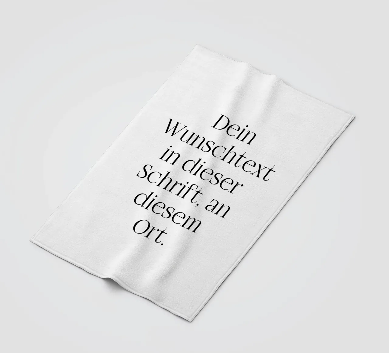 Wunschtext in schwarz weiß coperta in pile da WORTSPIEL