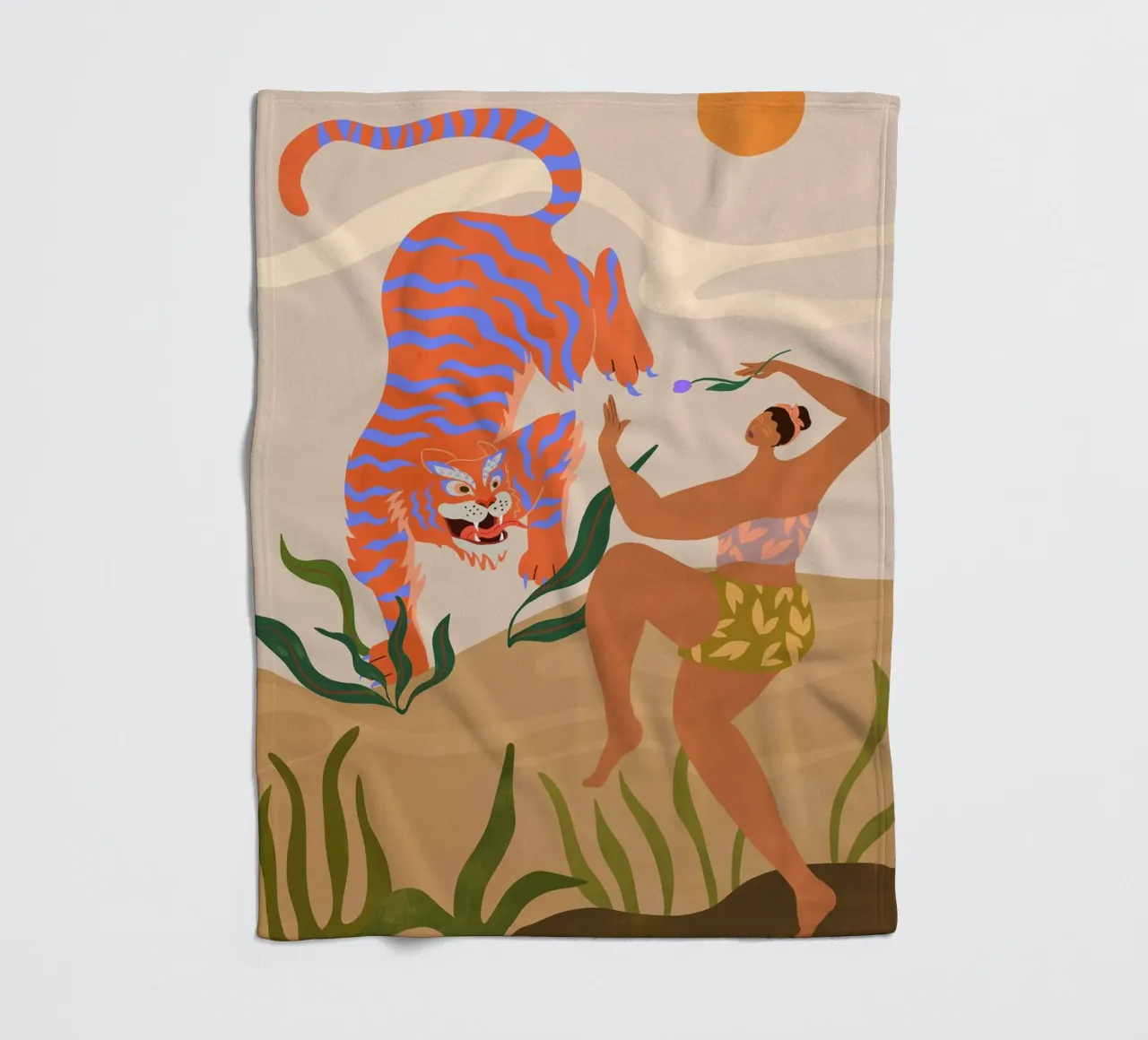 Dance with Me fleece blanket by Arty Guava