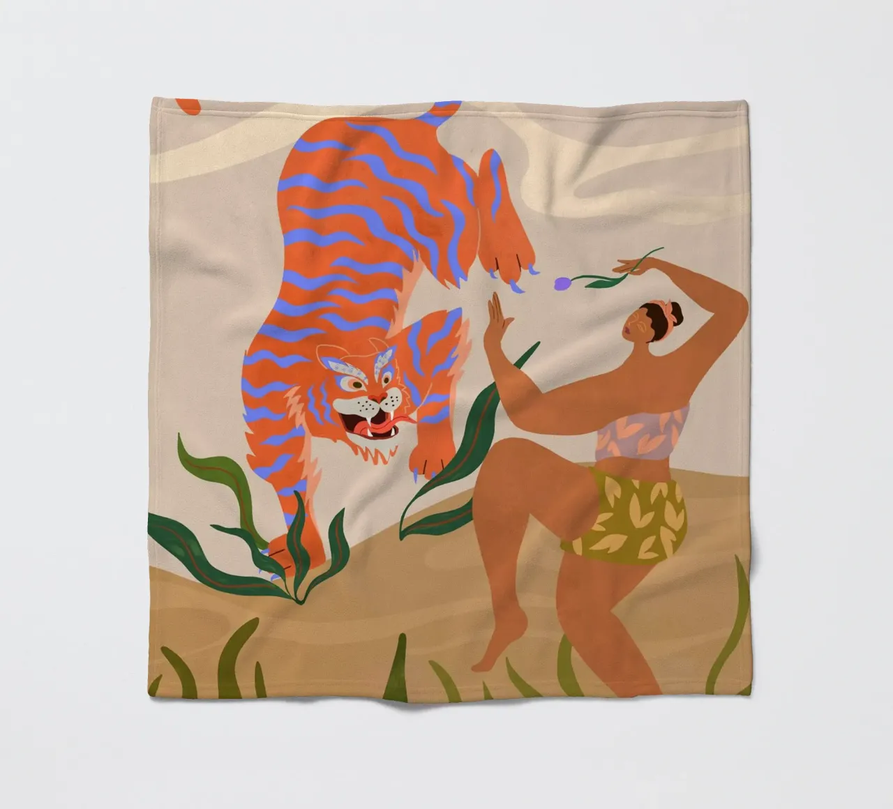 Dance with Me fleece blanket by Arty Guava