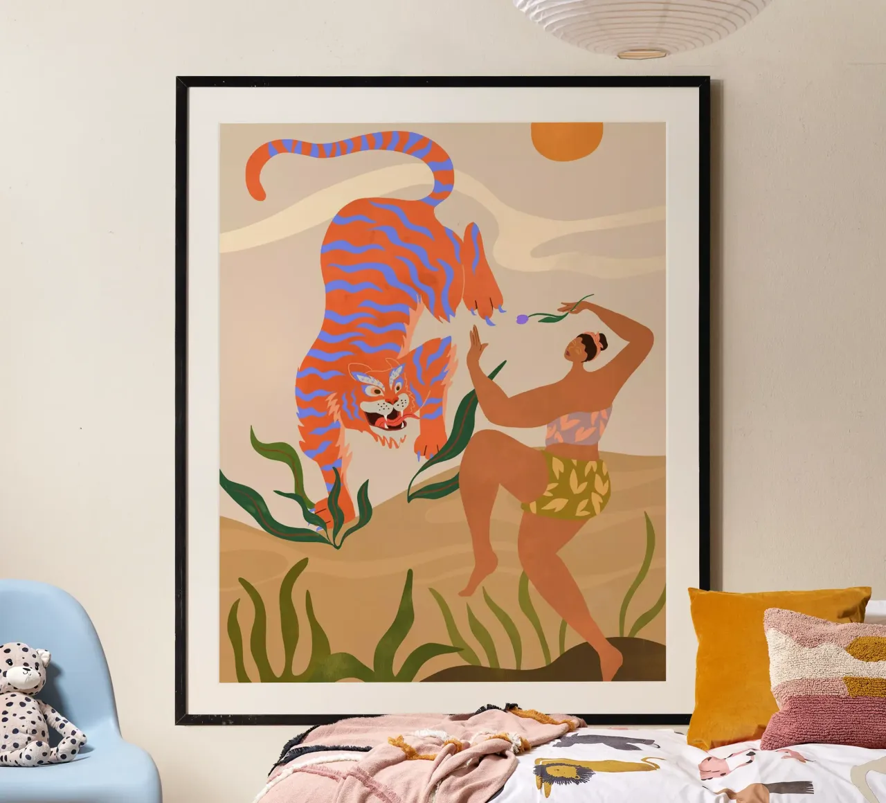 Dance with Me poster con telaio in alluminio da Arty Guava