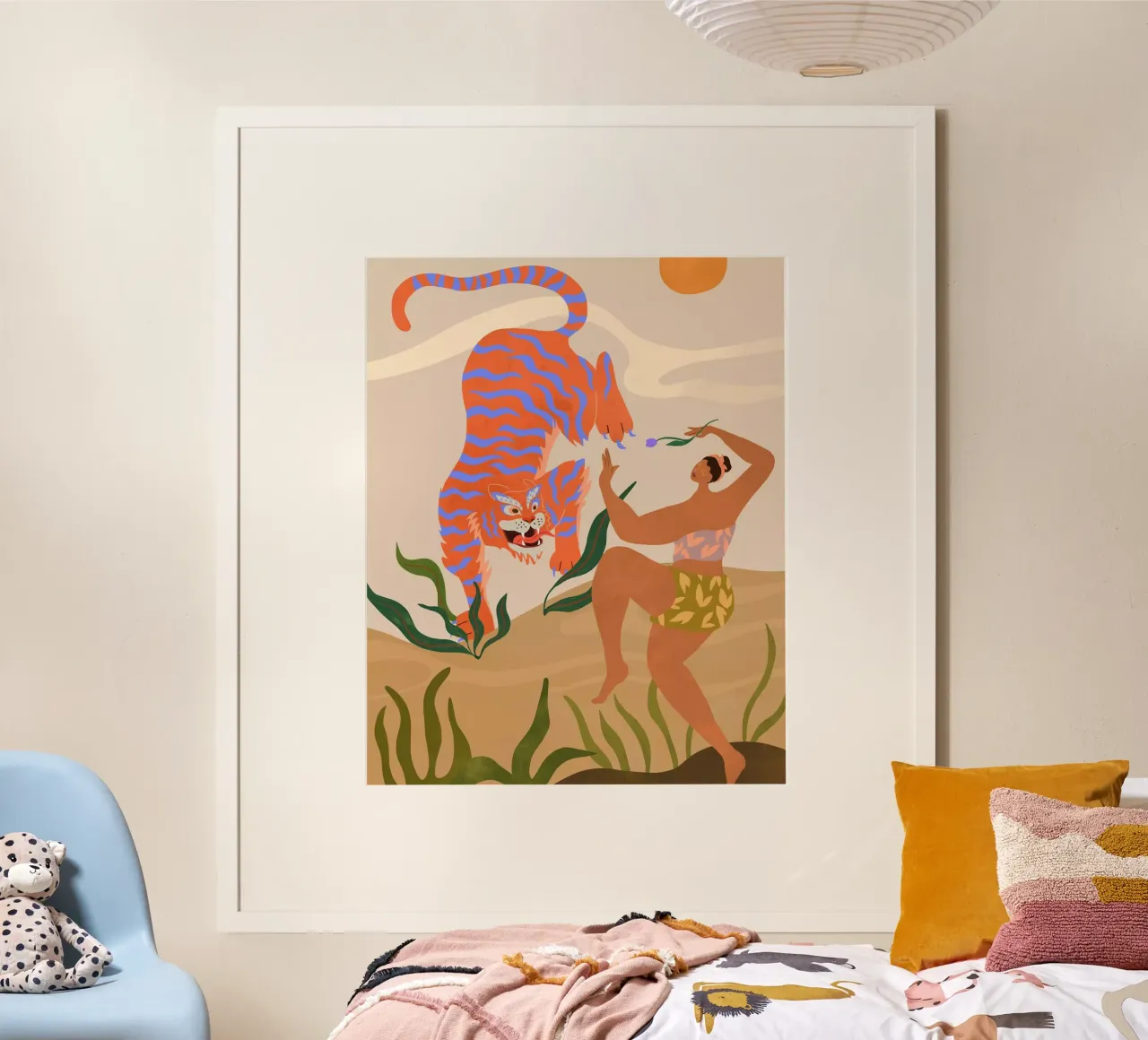 Dance with Me poster con telaio in alluminio da Arty Guava