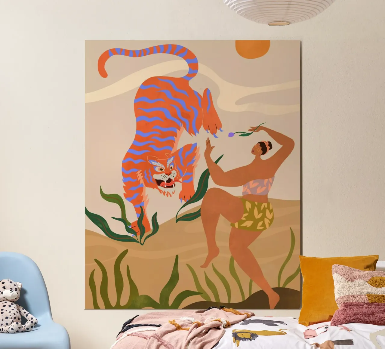 Dance with Me poster con telaio in alluminio da Arty Guava