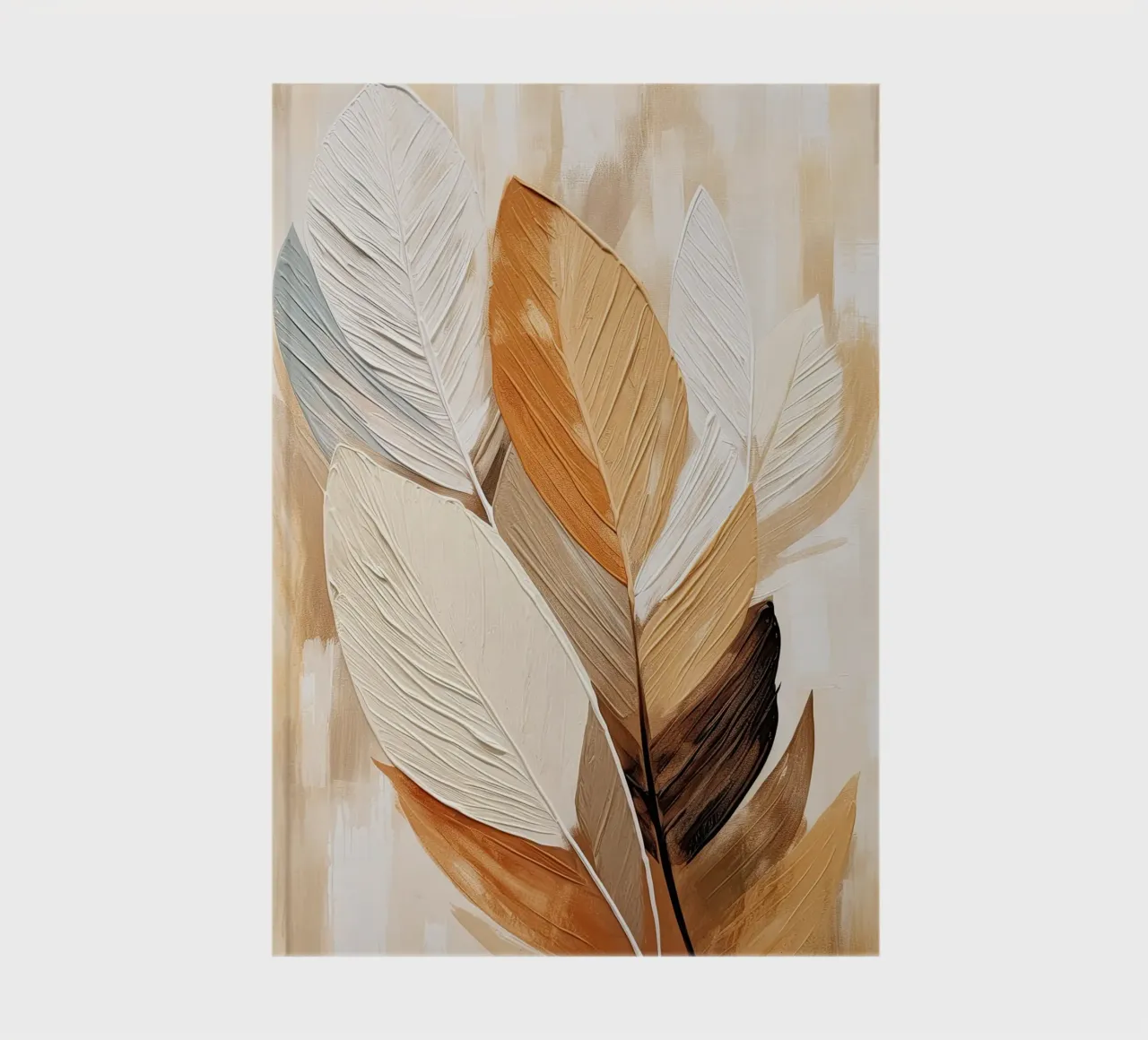 Abstract feathers notebook by Imagine
