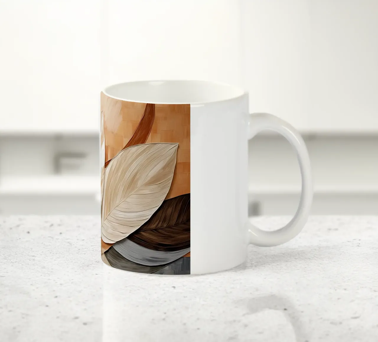Piume astratte tazza in ceramica da Imagine