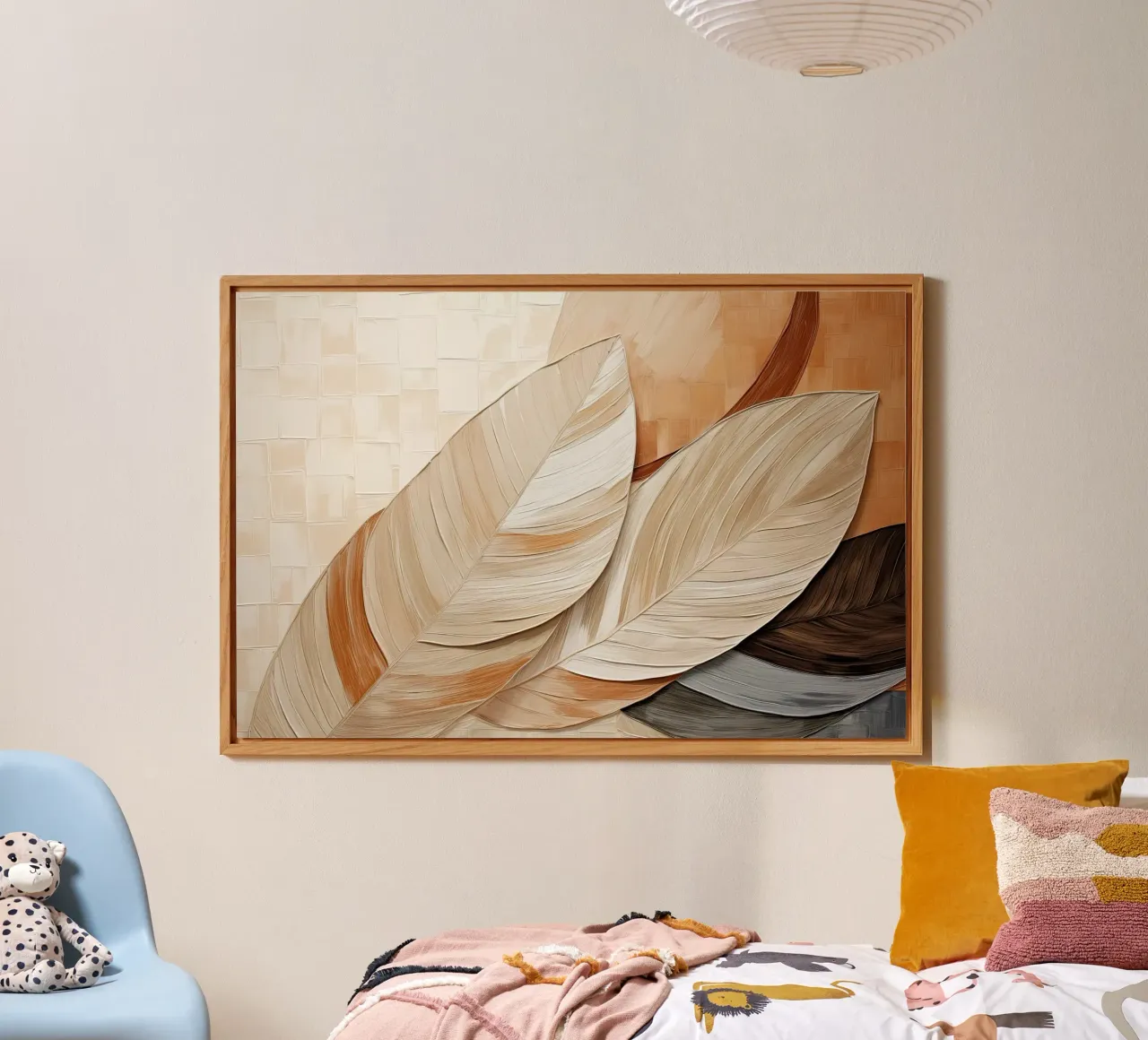Piume astratte alluminio dibond da Imagine