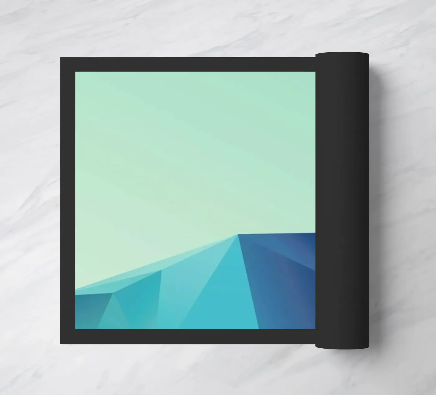 Geometric 2 doormat by Three Of The Possessed