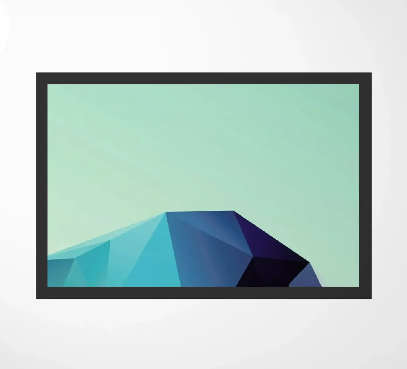 Geometric 2 doormat by Three Of The Possessed