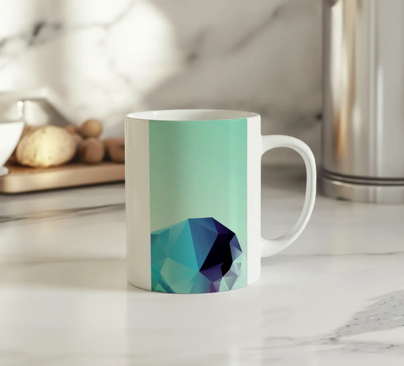 Geometric 2 ceramic mug by Three Of The Possessed