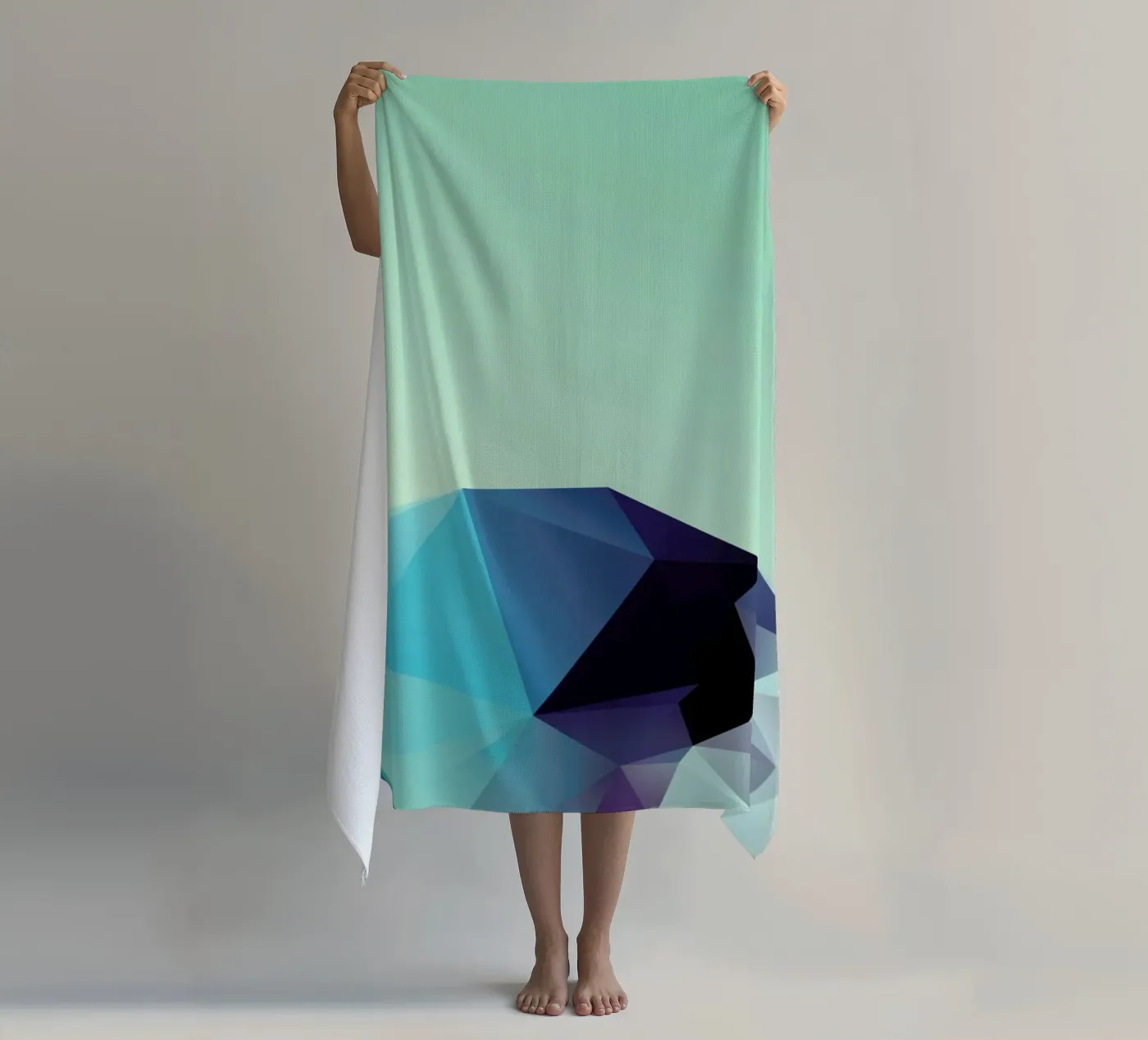 Geometric 2 beach towel by Three Of The Possessed