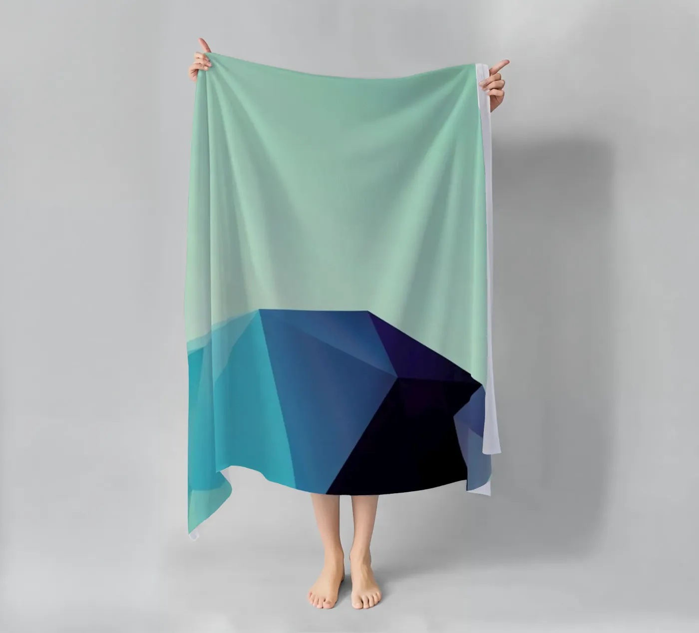 Geometric 2 beach towel by Three Of The Possessed