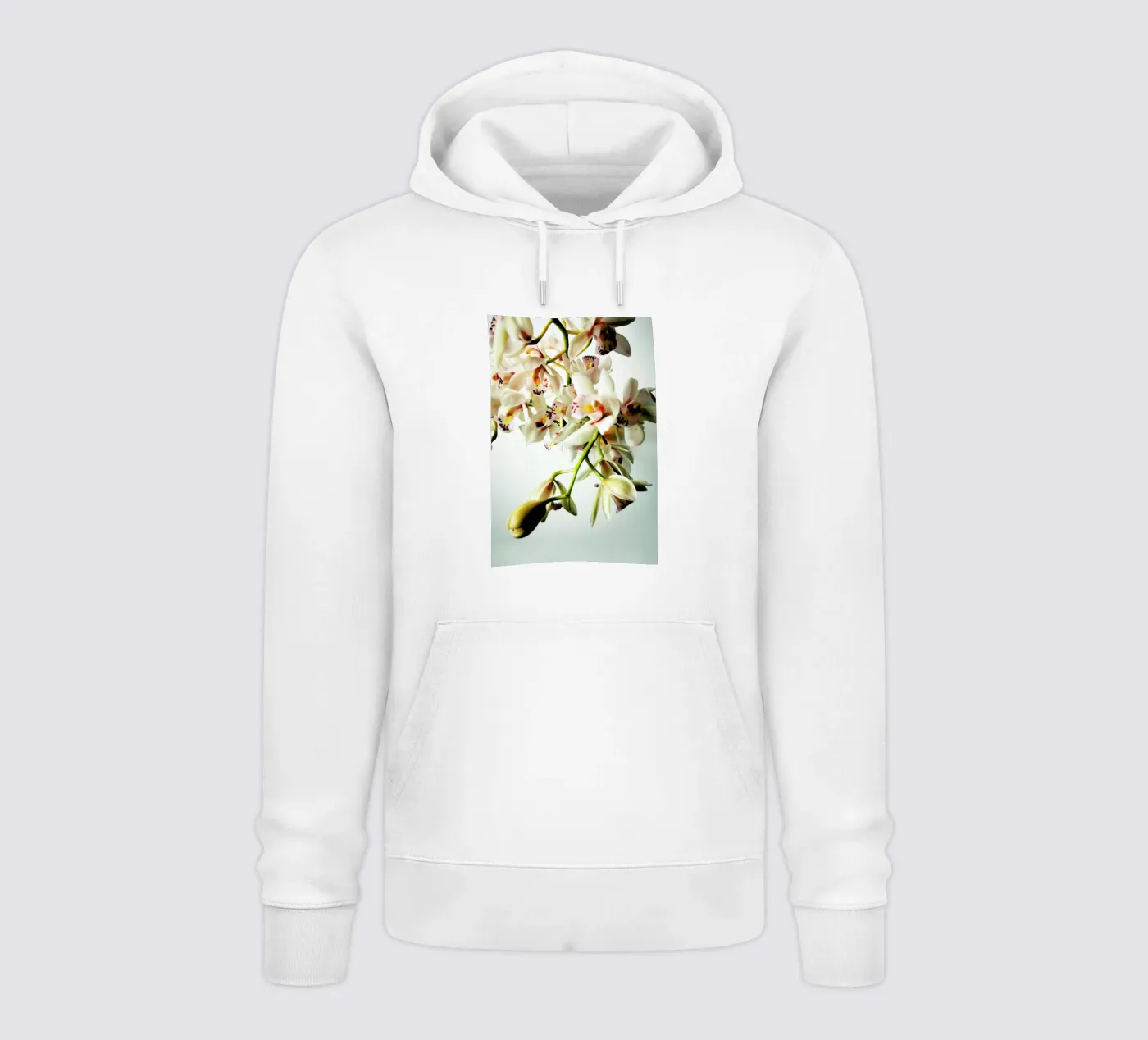 Tiny Orchids hoodie by Angelo Cerantola