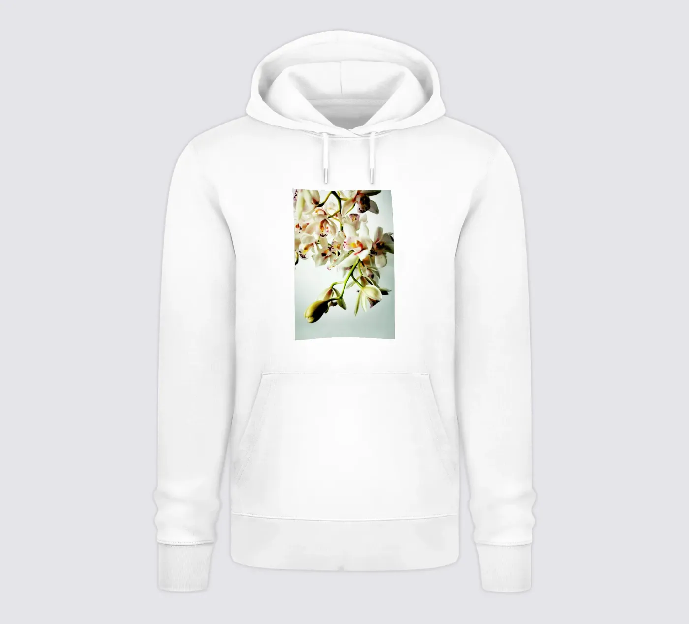 Tiny Orchids hoodie by Angelo Cerantola