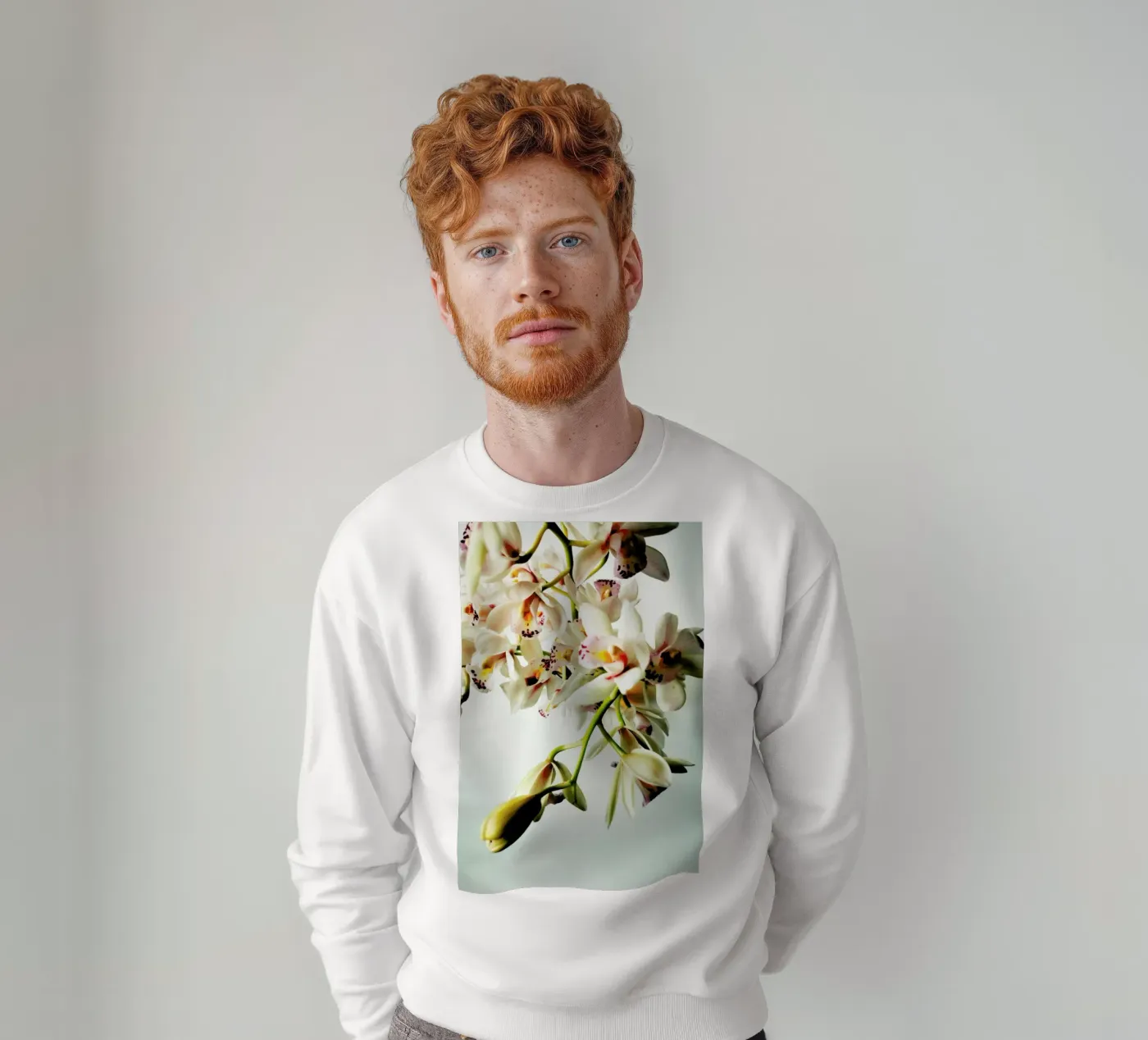 Tiny Orchids sweatshirt by Angelo Cerantola