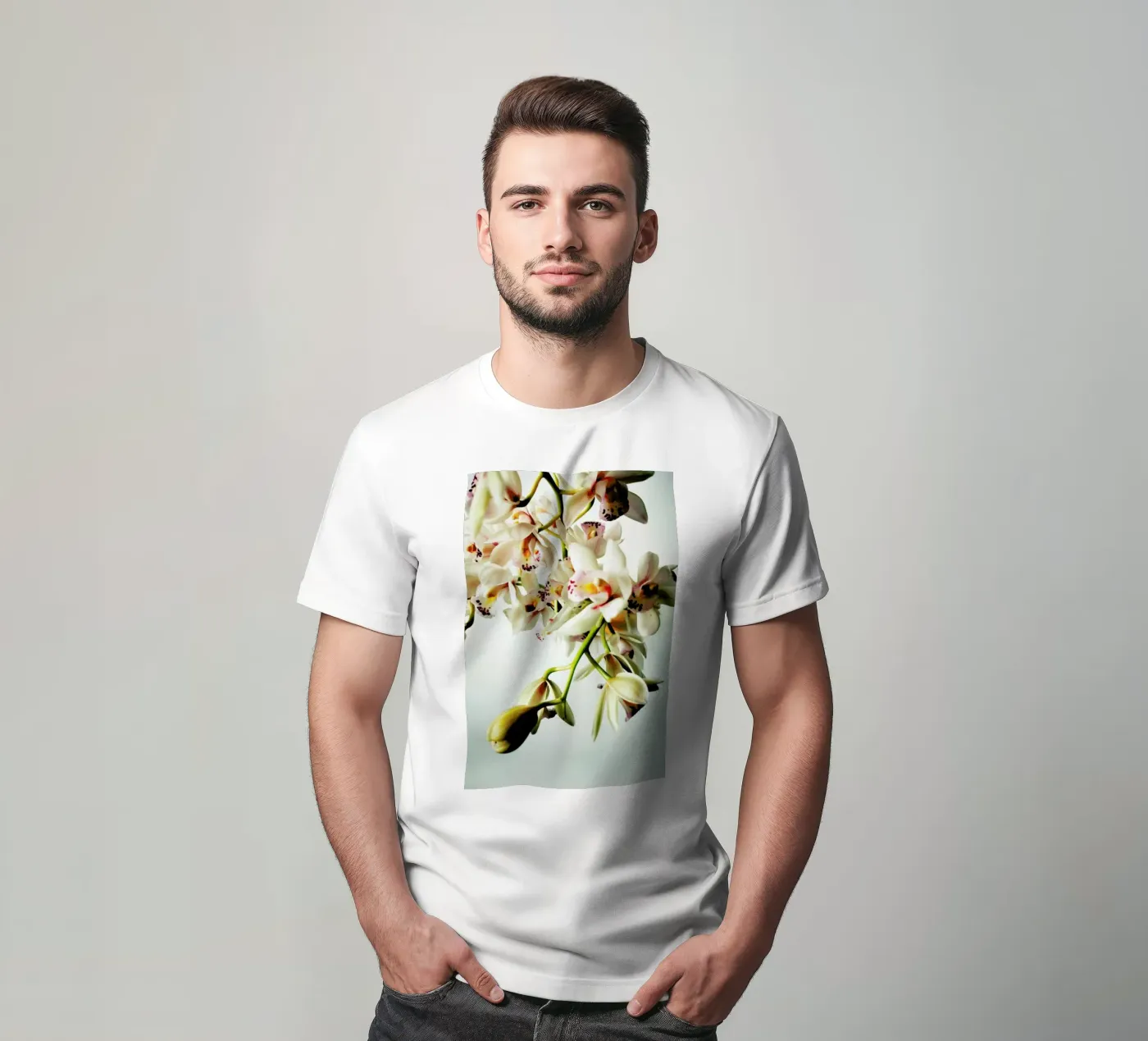 Tiny Orchids t-shirt da Angelo Cerantola