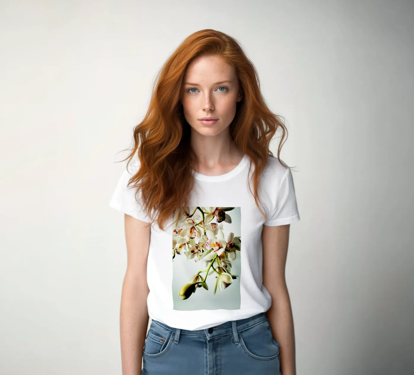 Tiny Orchids t-shirt da donna da Angelo Cerantola