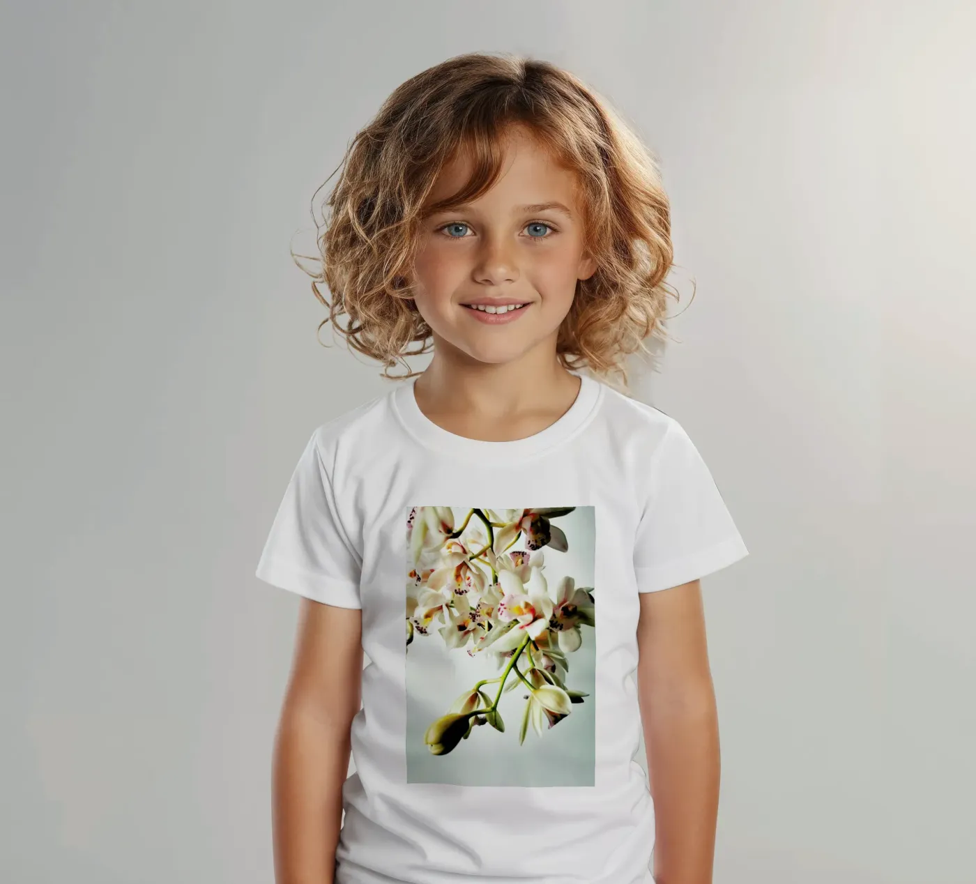 Tiny Orchids kids t-shirt by Angelo Cerantola