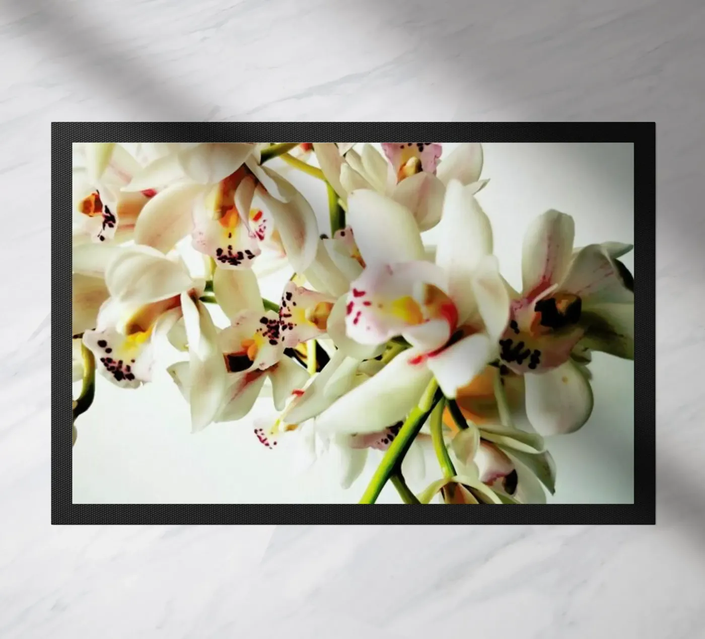 Tiny Orchids doormat by Angelo Cerantola