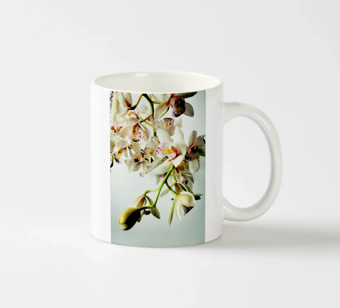 Tiny Orchids ceramic mug by Angelo Cerantola