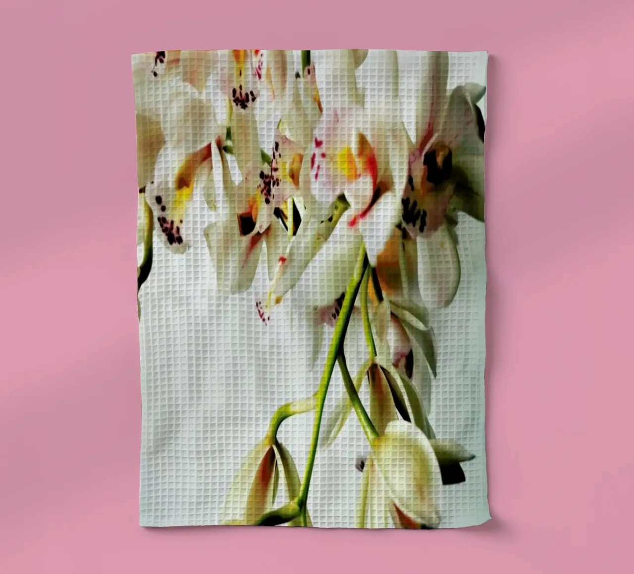 Tiny Orchids Geschirrtuch von Angelo Cerantola