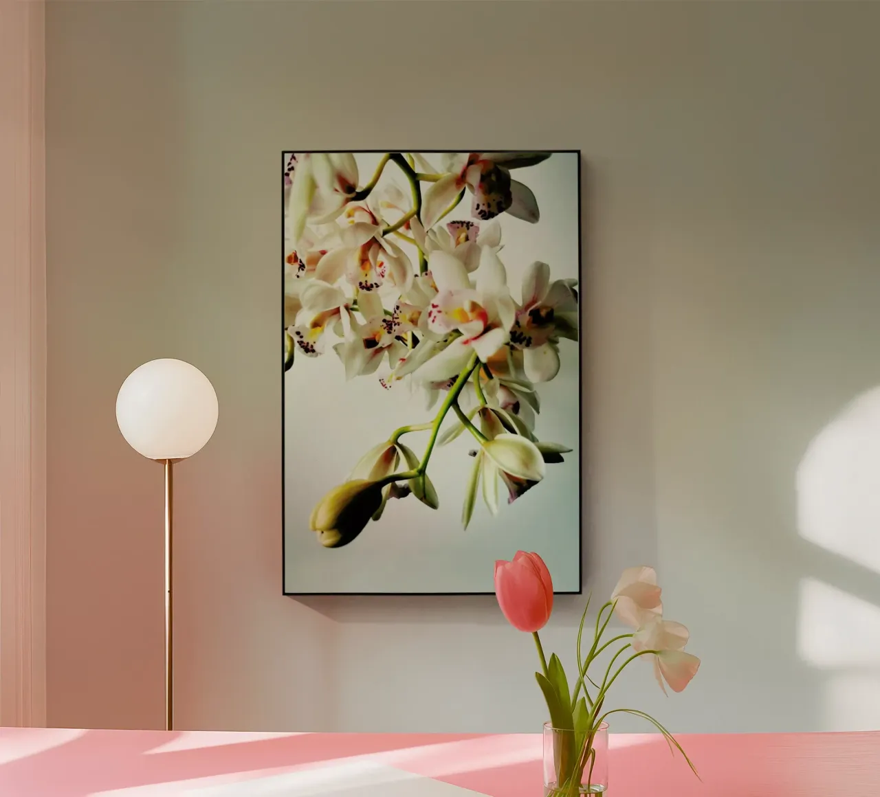 Tiny Orchids acryl van Angelo Cerantola