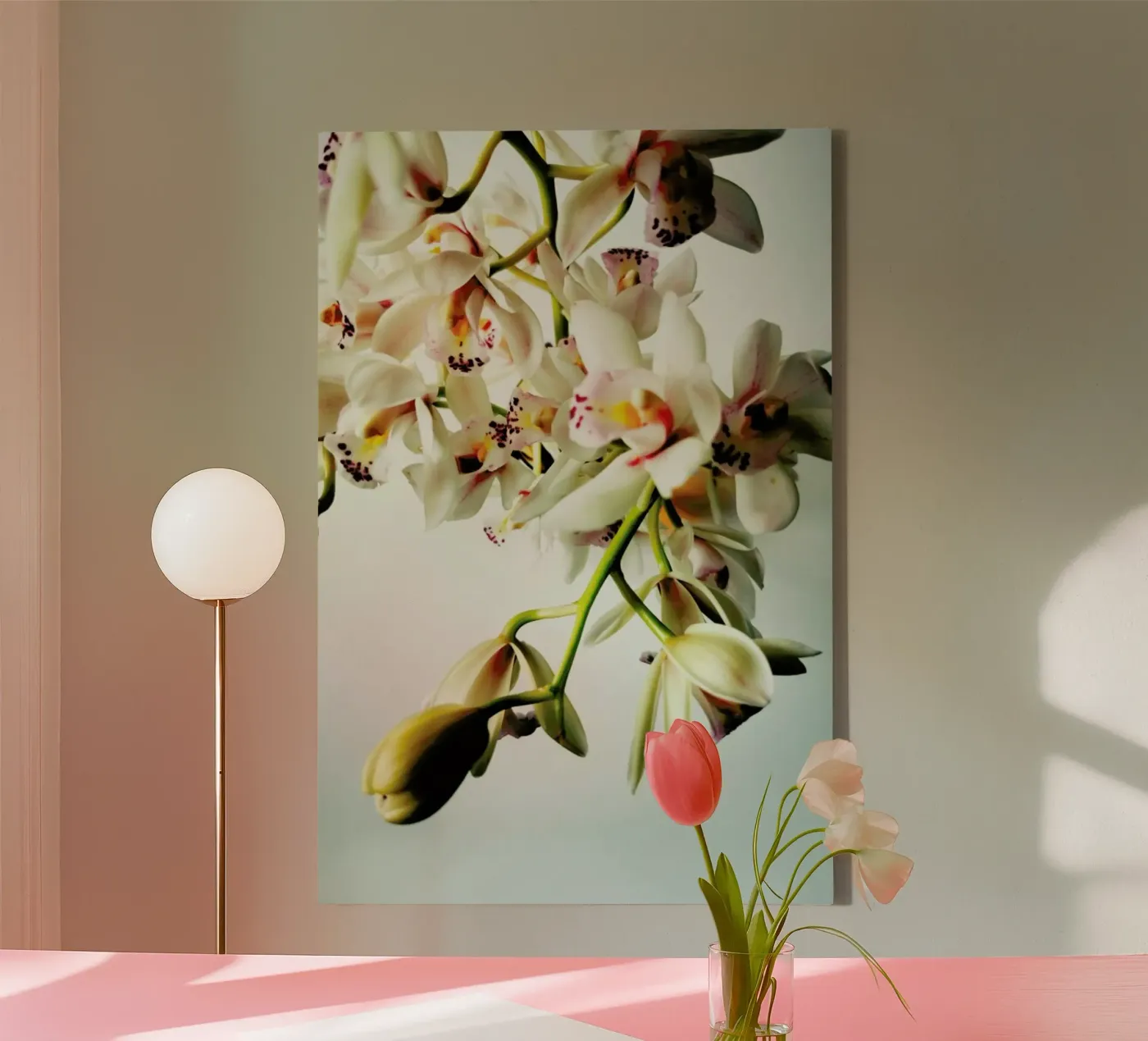 Tiny Orchids canvas by Angelo Cerantola