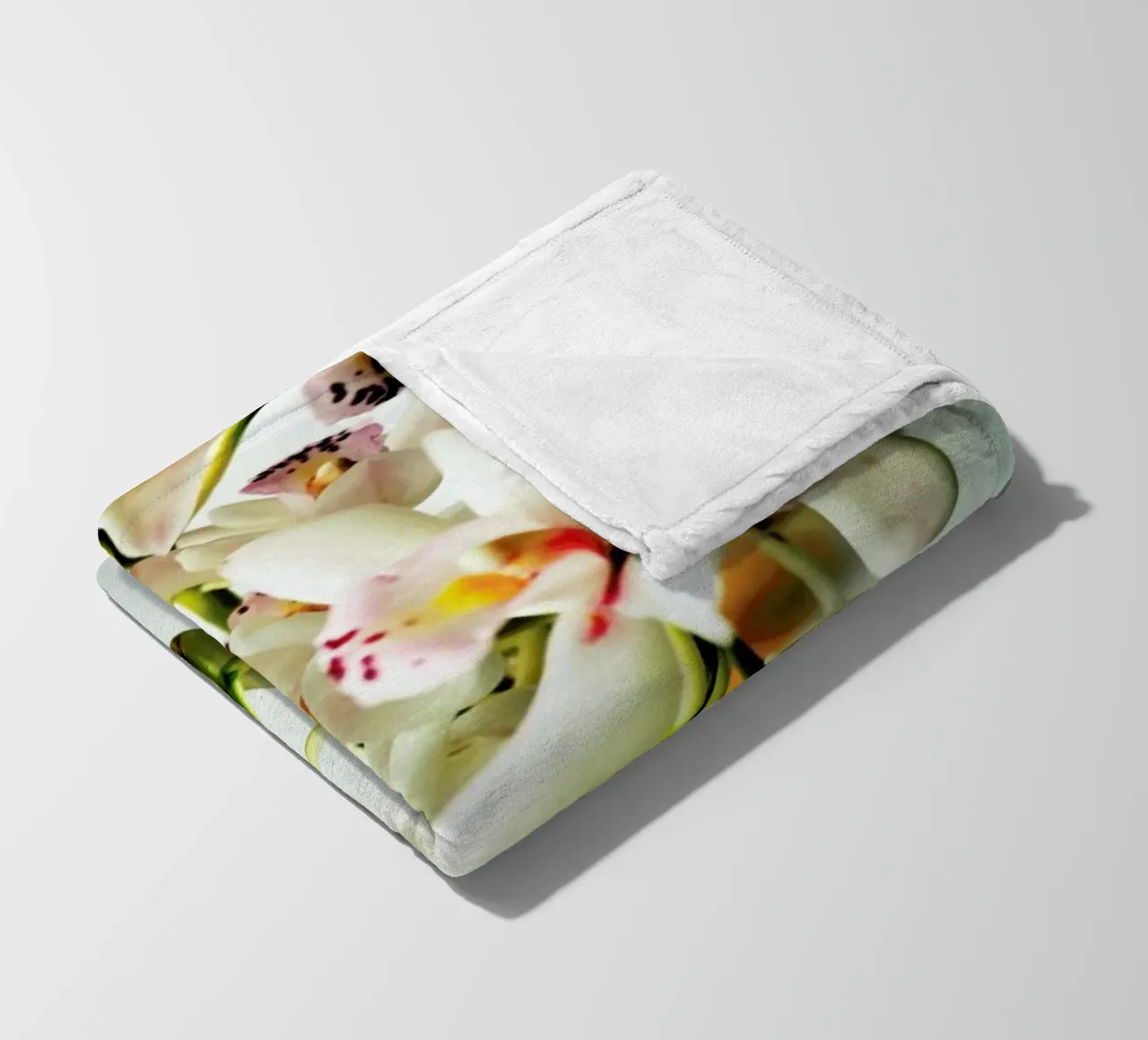 Tiny Orchids Fleecedecke von Angelo Cerantola