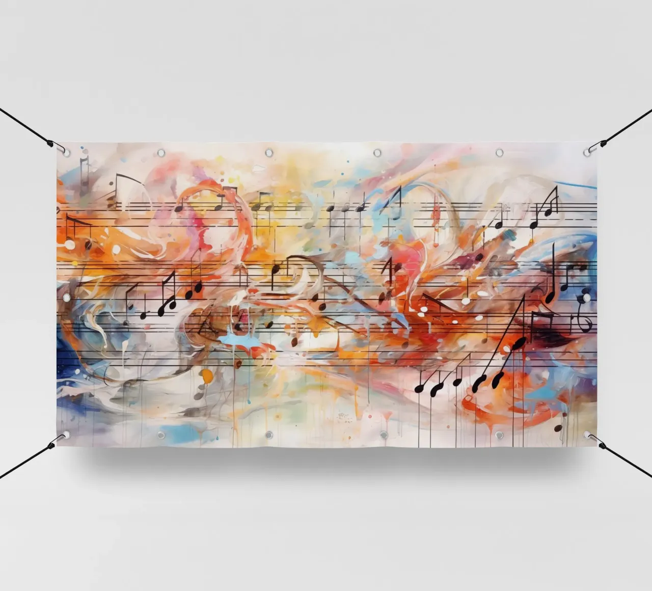 Note musicali telo in pvc da Imagine