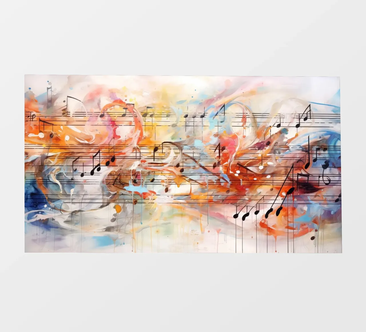 Note musicali telo in pvc da Imagine