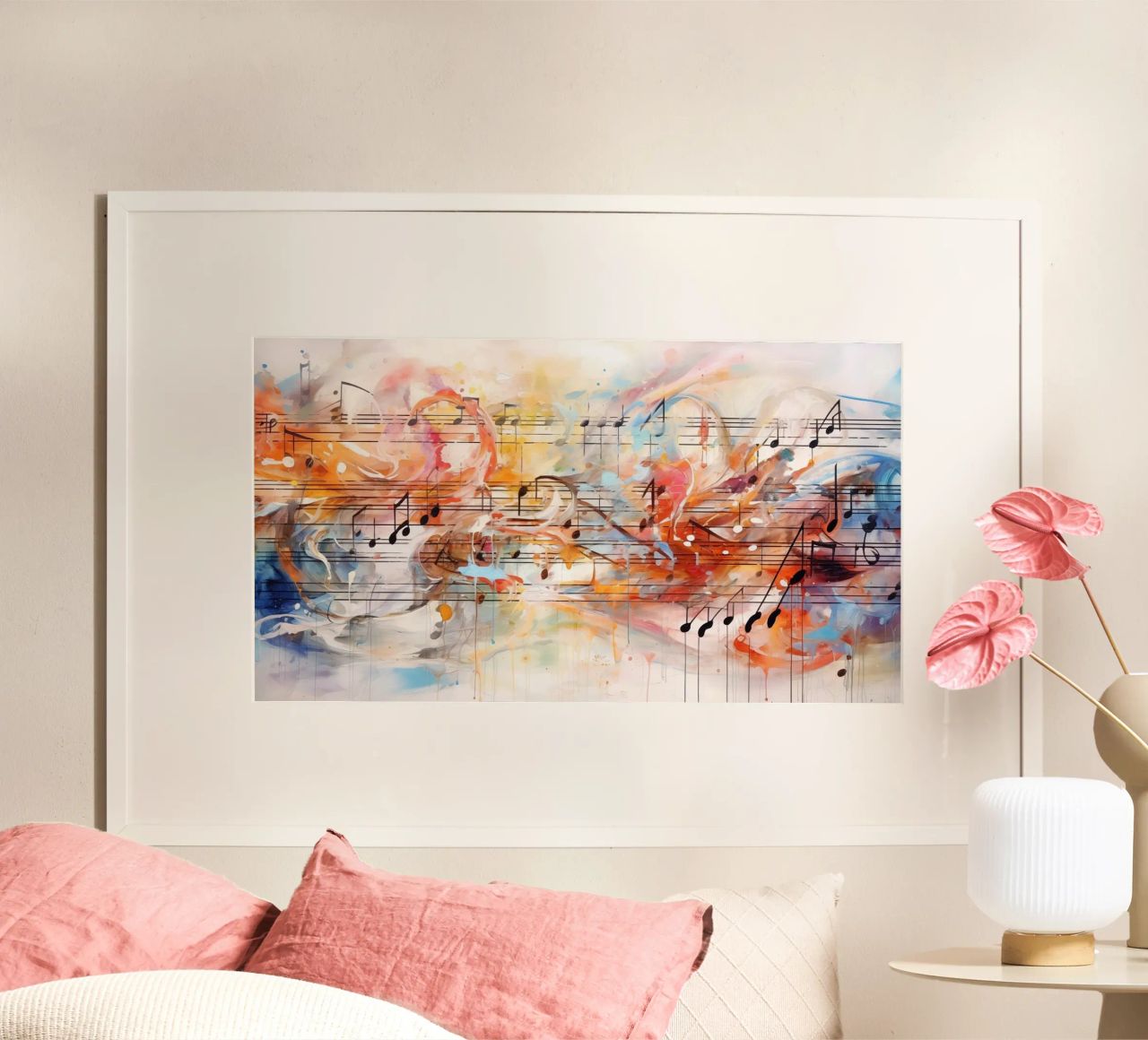 Notes de musique poster de Imagine