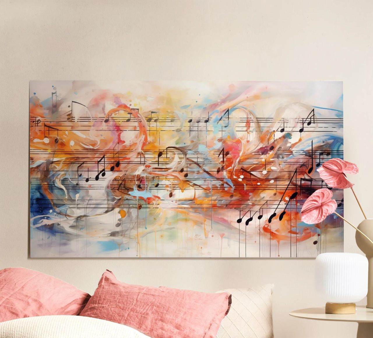 Notes de musique poster de Imagine