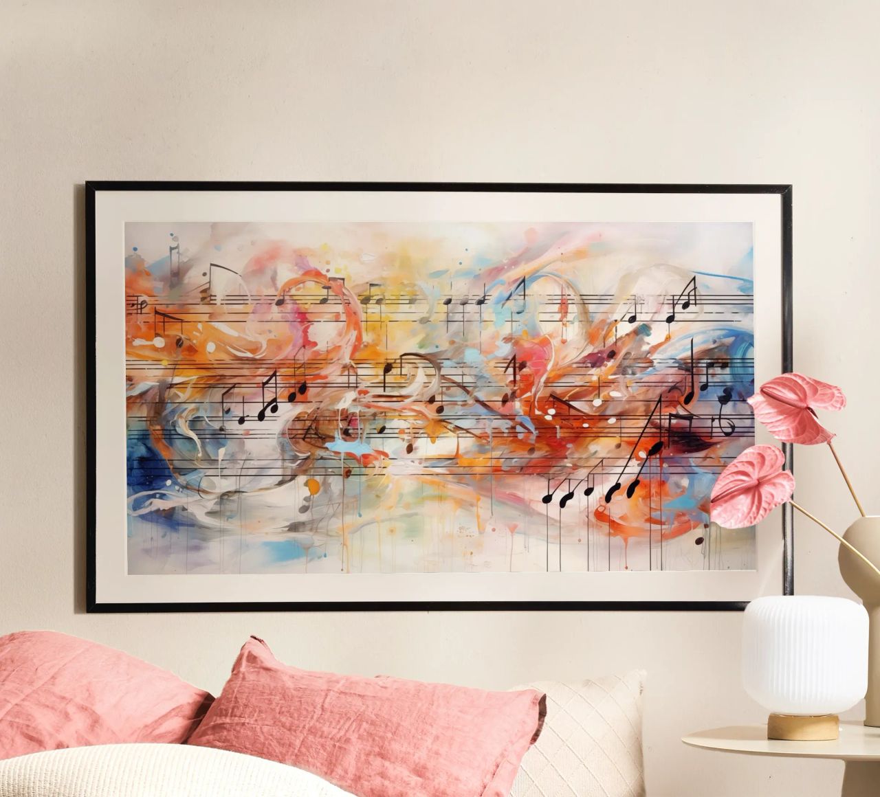 Notes de musique poster de Imagine