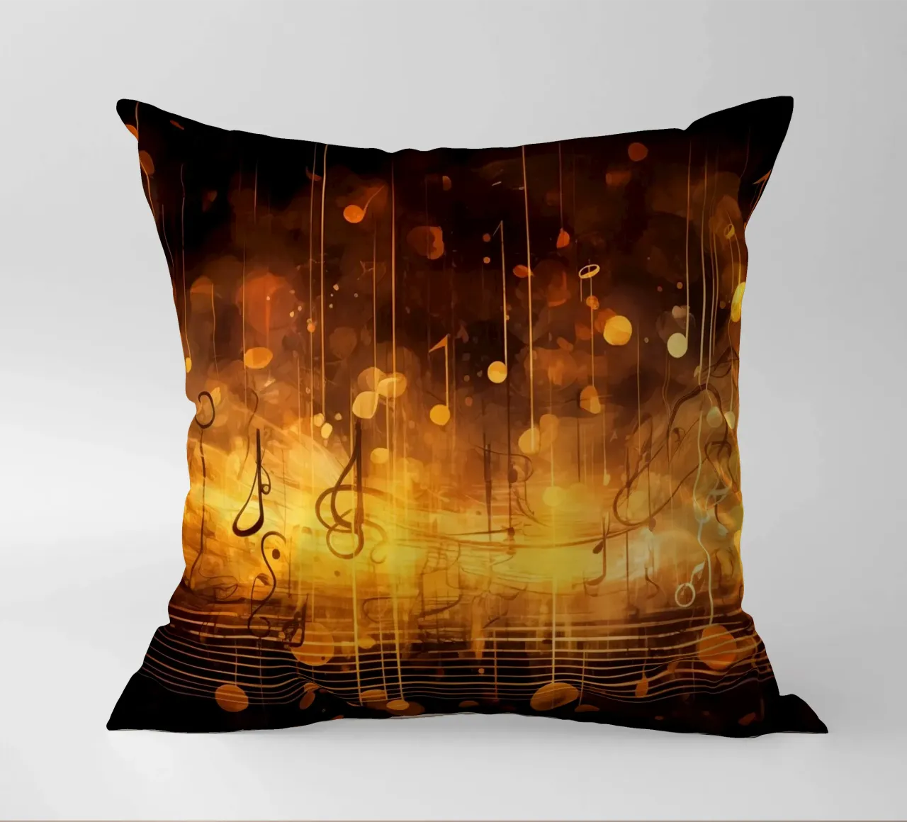 Music notebook decorative cushion by Imagine
