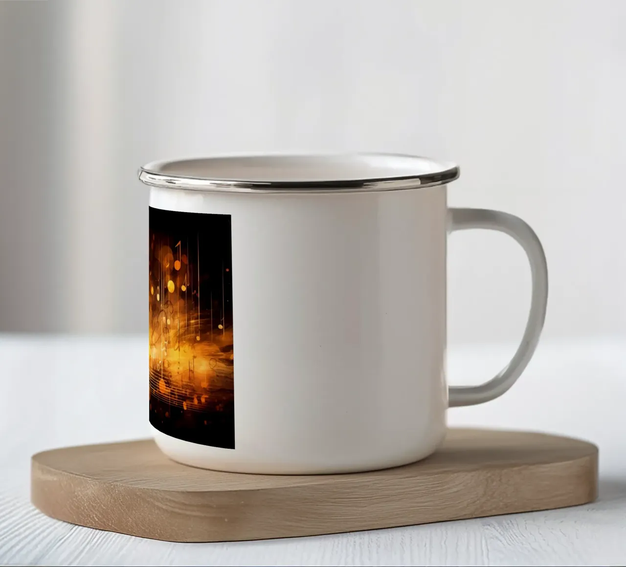 Music notebook enamel mug by Imagine
