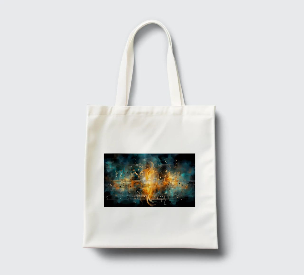 Taccuino musicale astratto borsa in juta da Imagine
