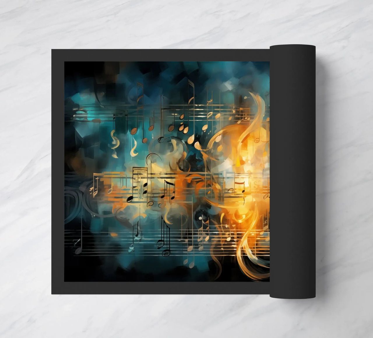 Music notebook abstract doormat by Imagine