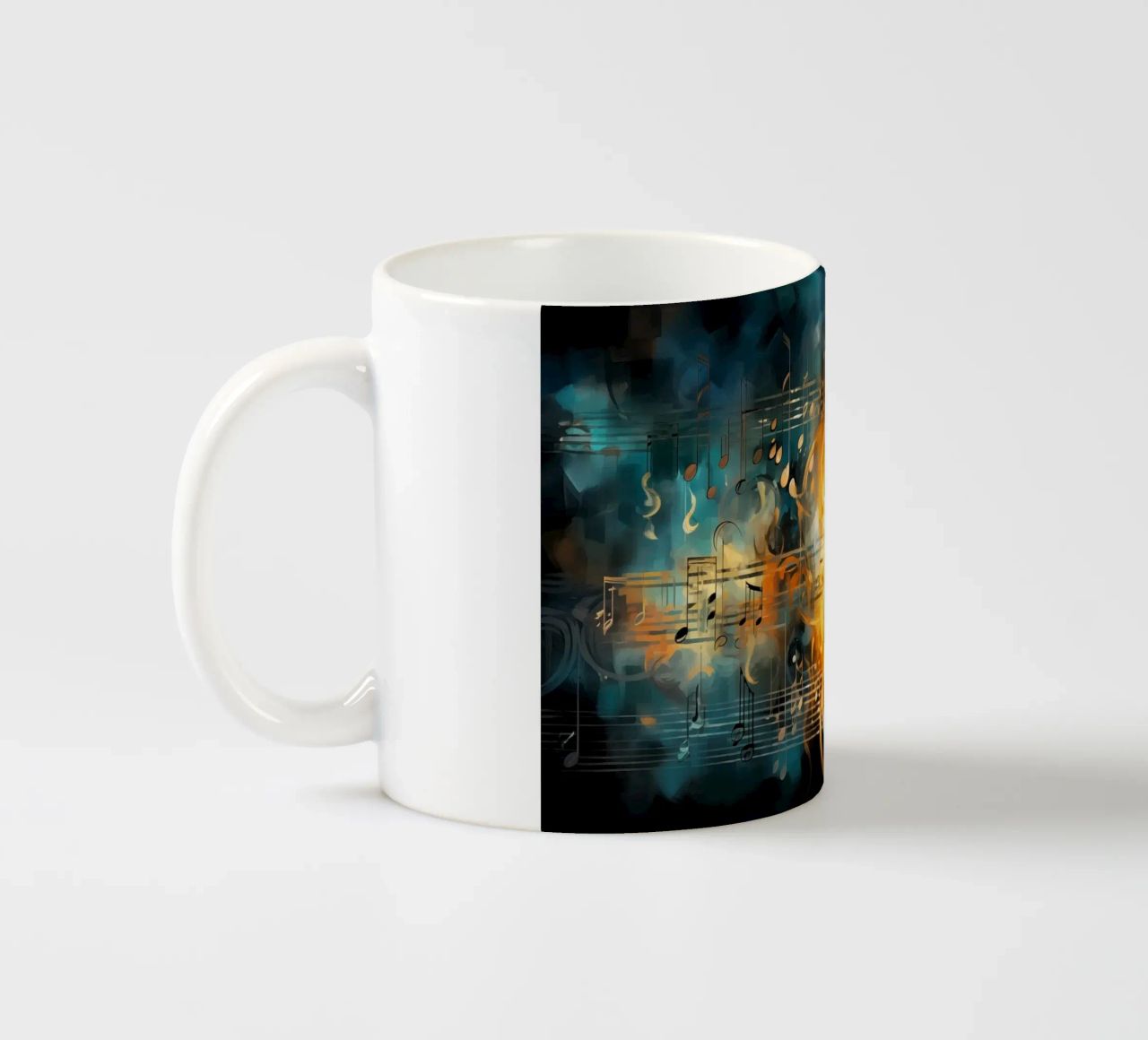 Taccuino musicale astratto tazza in ceramica da Imagine