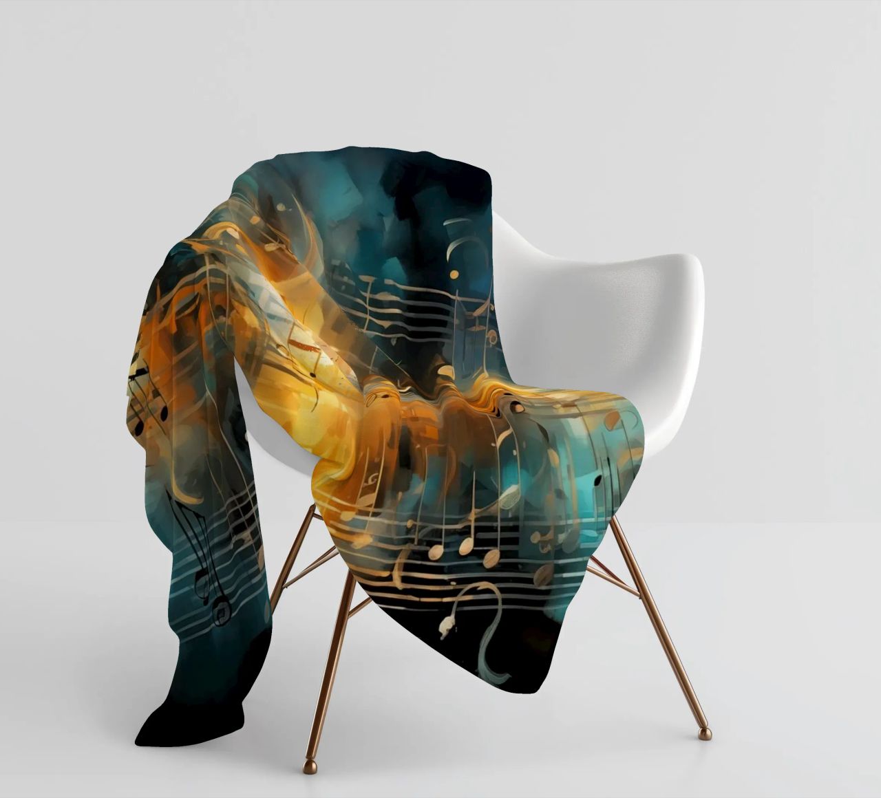 Taccuino musicale astratto coperta in pile da Imagine