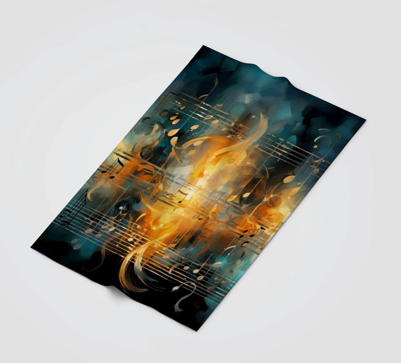 Taccuino musicale astratto coperta in pile da Imagine