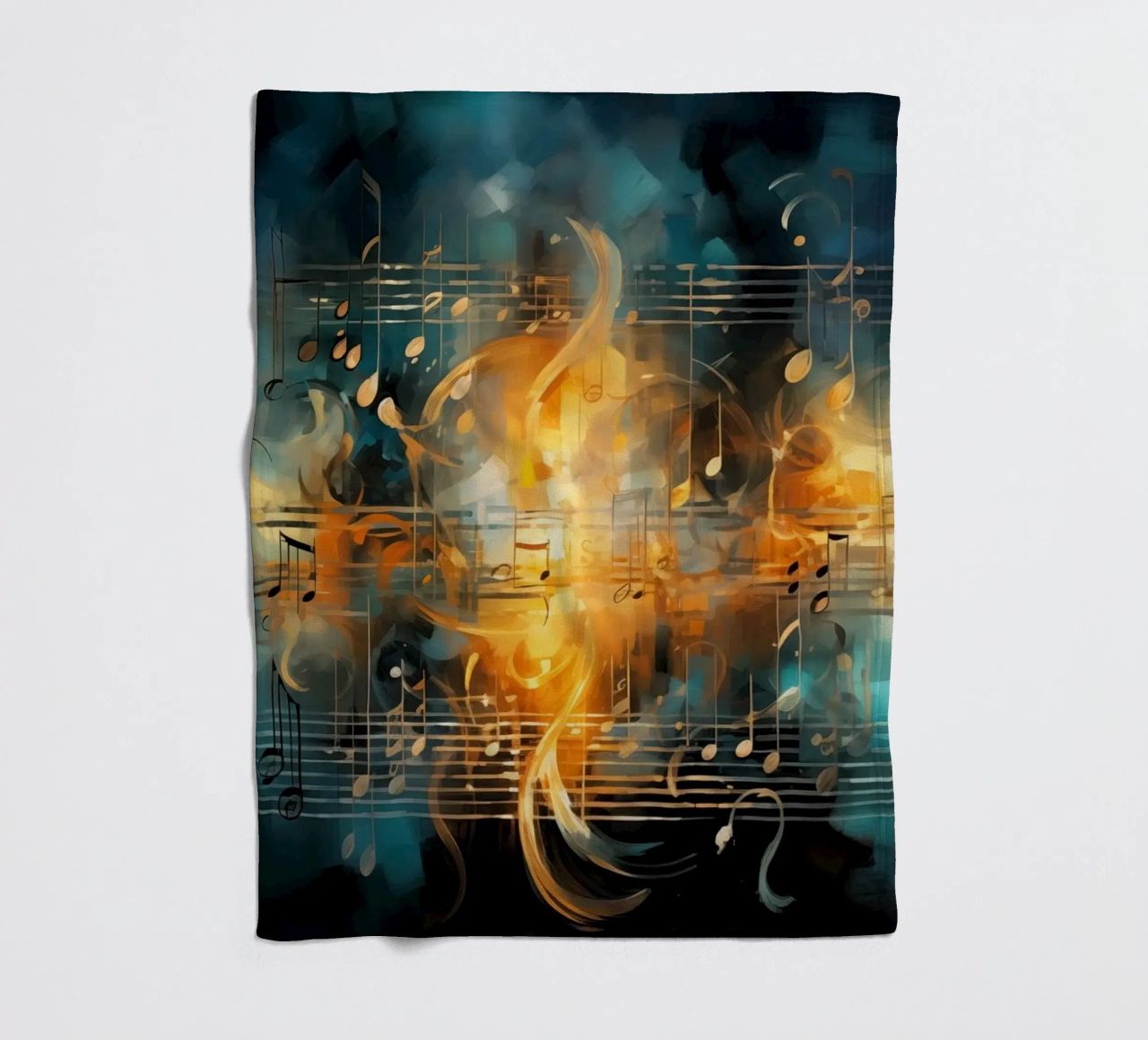 Taccuino musicale astratto coperta in pile da Imagine