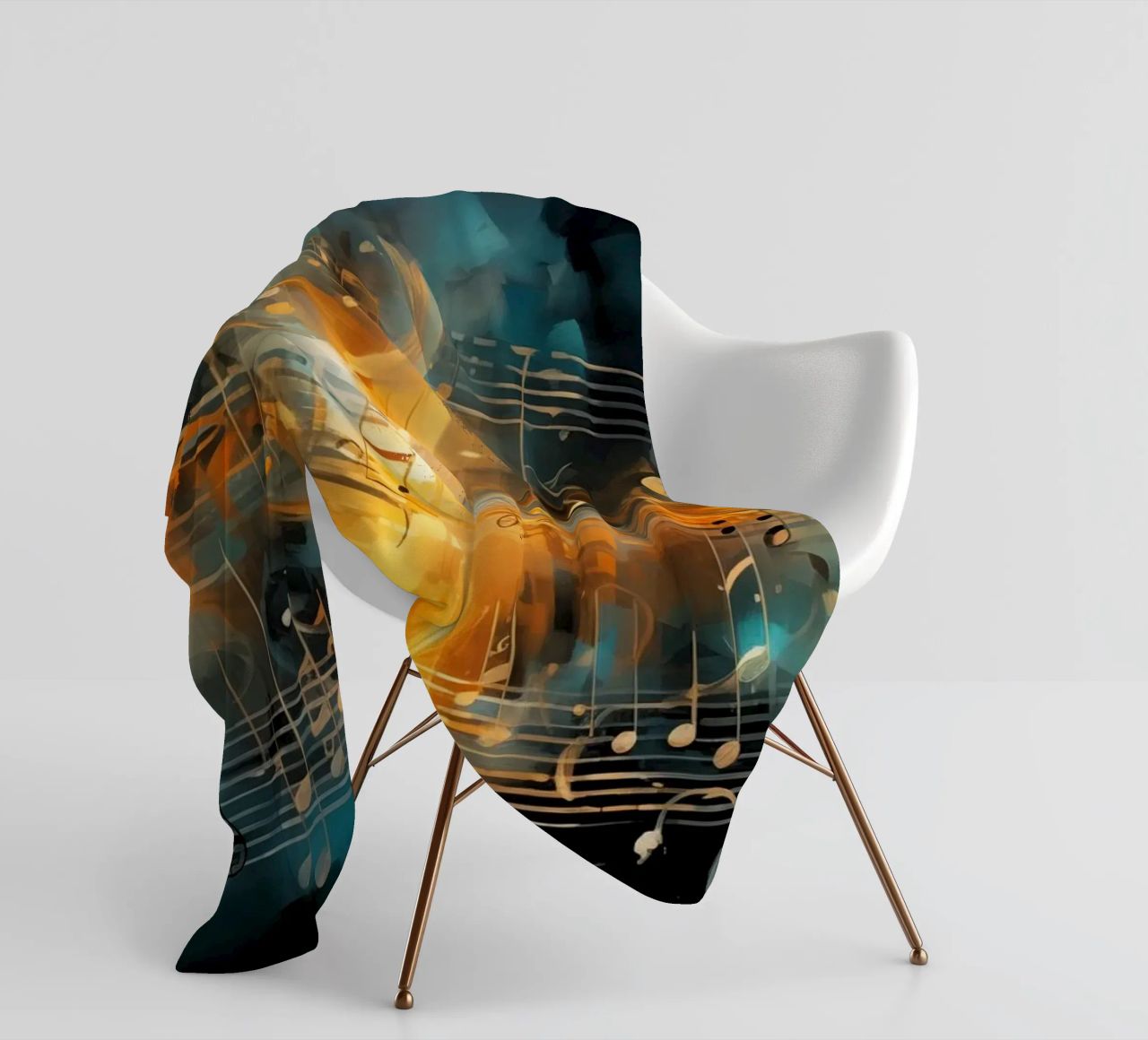 Taccuino musicale astratto coperta in pile da Imagine